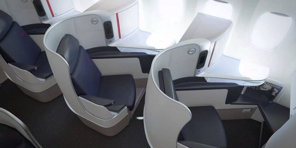 Air France upgrade business class seat in advance